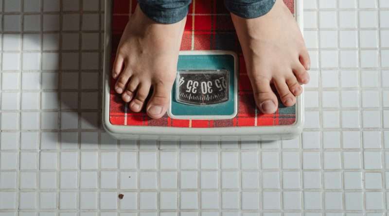 Child on a scale